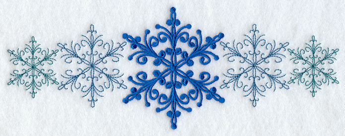 Snowflake Symmetry Border