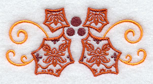 Damask Christmas Border