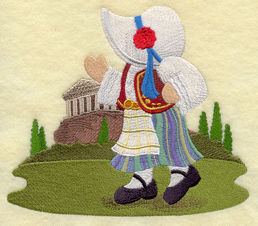 Sunbonnet Sue in Greece