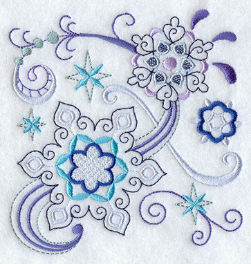 Vintage Jacobean Snowflake 1