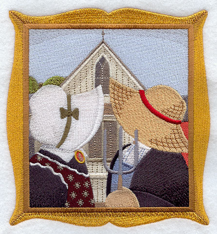 American Gothic Sunbonnet Sue and Fisherman Fred