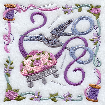 Scissors and Ribbon Collage