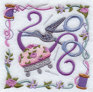 Scissors and Ribbon Collage