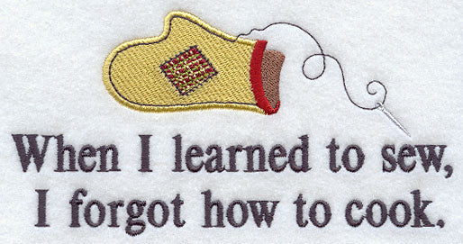 Sewing and Cooking