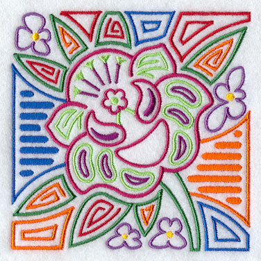 Mola Holy Ghost Orchid Square