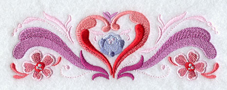 Rosemaling Heart Border
