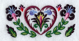 Wycinanki Heart Border