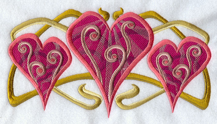 Art Deco Heart Trio