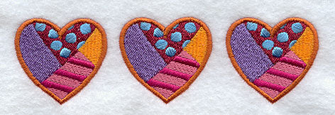 Patchwork Heart Border