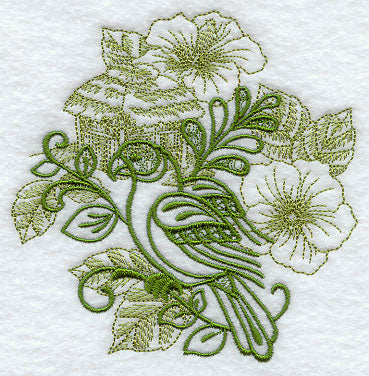 Parrot and Hibiscus Echo