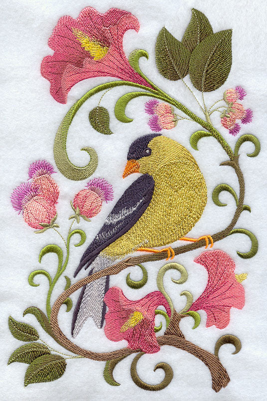 Goldfinch in Flowers