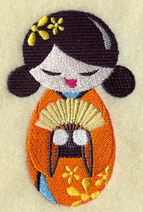 Kokeshi and Folding Fan