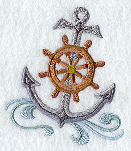Anchor and Ship's Wheel