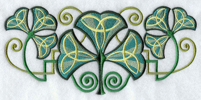 Art Deco Shamrock Trio