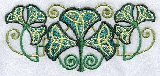 Art Deco Shamrock Trio