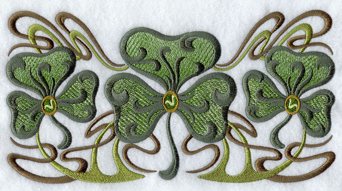 Art Nouveau Shamrock Trio