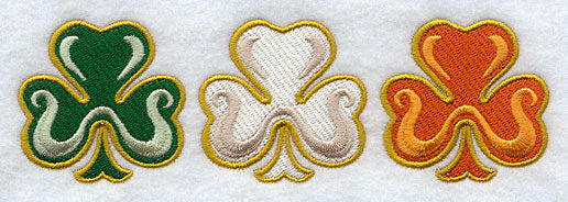 Irish Flag Shamrock Trio