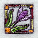 Stained Glass Crocus Corner