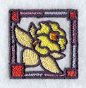 Stained Glass Daffodil Corner