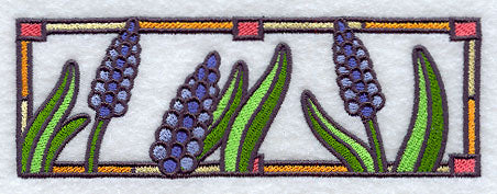 Stained Glass Hyacinth Border