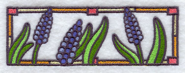 Stained Glass Hyacinth Border