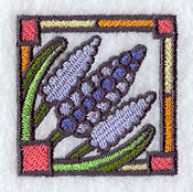 Stained Glass Hyacinth Corner