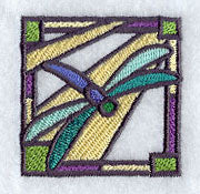 Stained Glass Dragonfly Corner