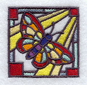 Stained Glass Butterfly Corner