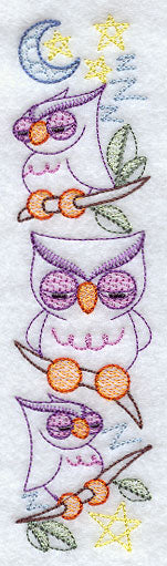 Sleepy Owls Spray 2 - Facing Left