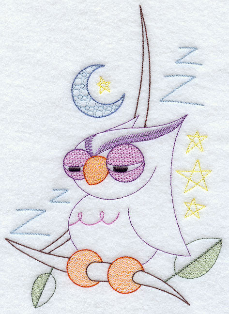 Sleepy Owl Corner - Facing Left