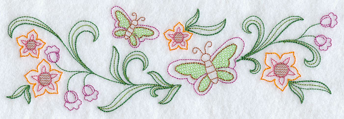 Sweet Dreams Sunbonnet Sue Border - Facing Right