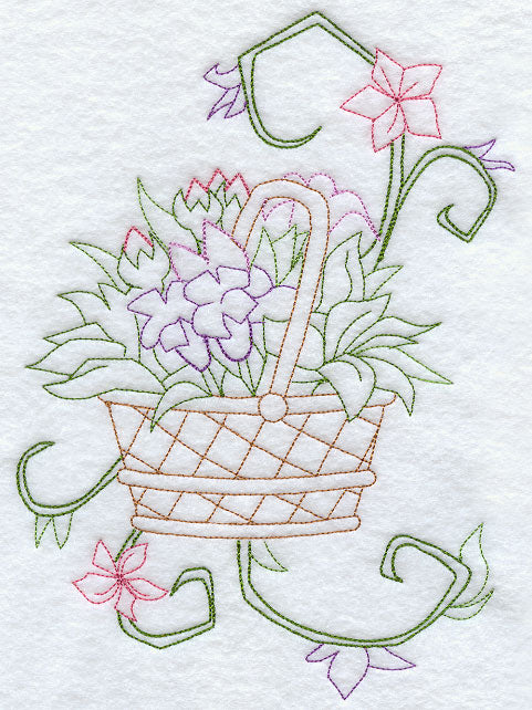 Sweet Dreams Blooming Baskets Corner - Facing Left