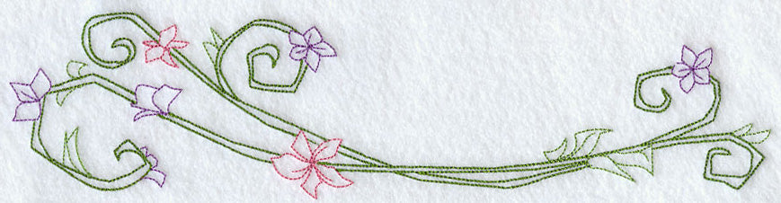 Sweet Dreams Blooming Baskets Border - Facing Left