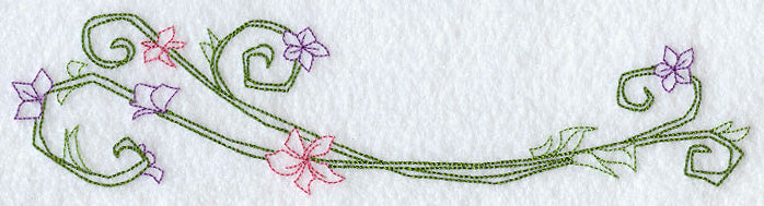 Sweet Dreams Blooming Baskets Border - Facing Left