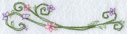 Sweet Dreams Blooming Baskets Border - Facing Left