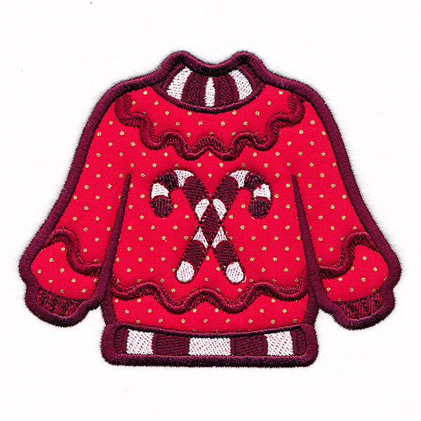 Candy Cane Ugly Christmas Sweater (Applique)