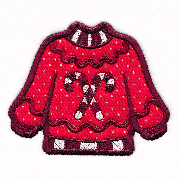 Candy Cane Ugly Christmas Sweater (Applique)