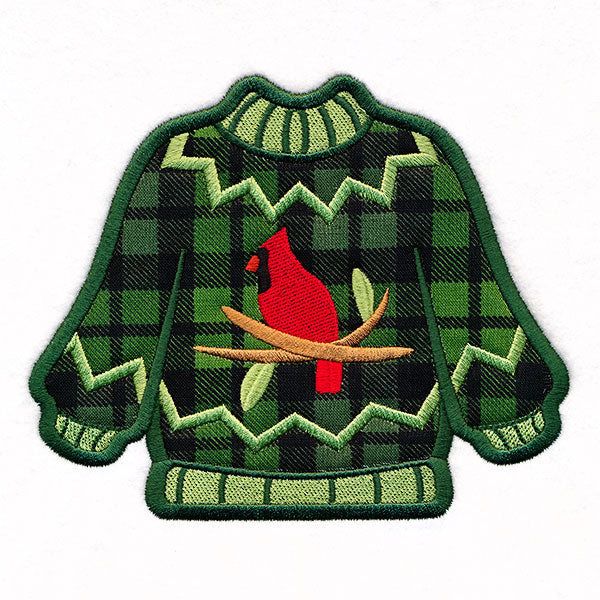 Cardinal Ugly Christmas Sweater (Applique)