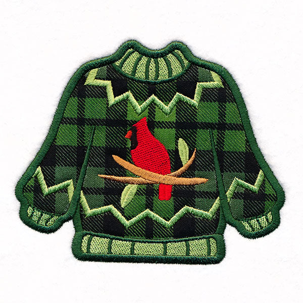 Cardinal Ugly Christmas Sweater (Applique)