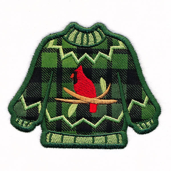 Cardinal Ugly Christmas Sweater (Applique)