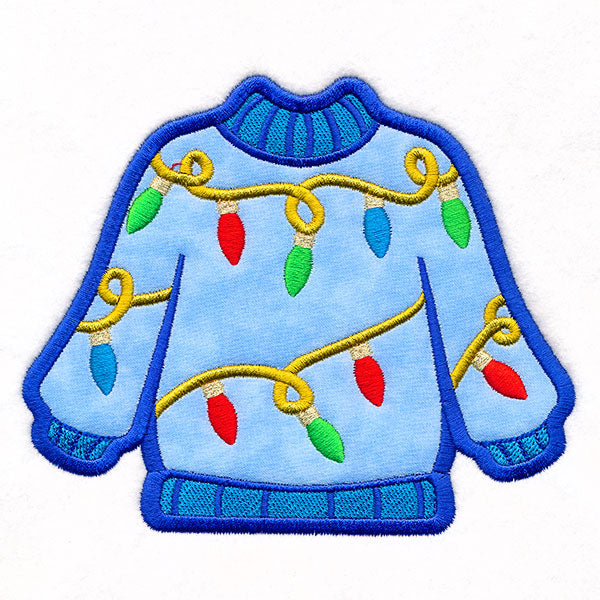 Lights Ugly Christmas Sweater (Applique)