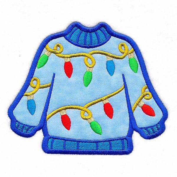 Lights Ugly Christmas Sweater (Applique)
