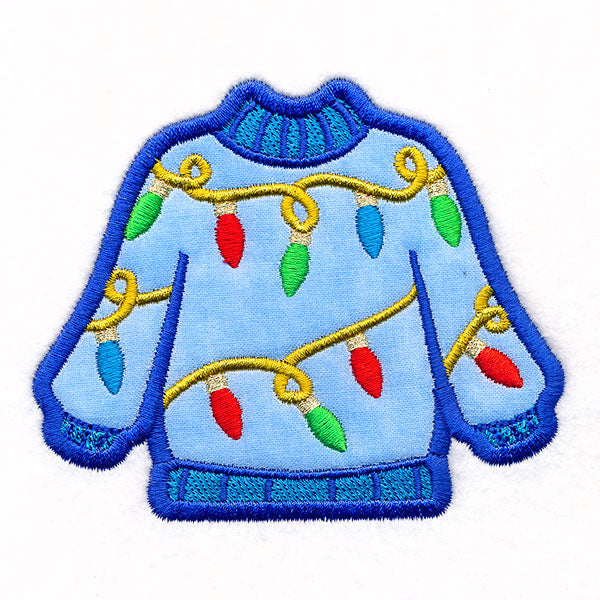 Lights Ugly Christmas Sweater (Applique)
