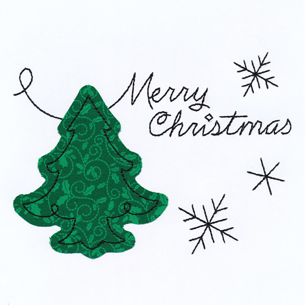 Merry Christmas (Cardstock Applique)
