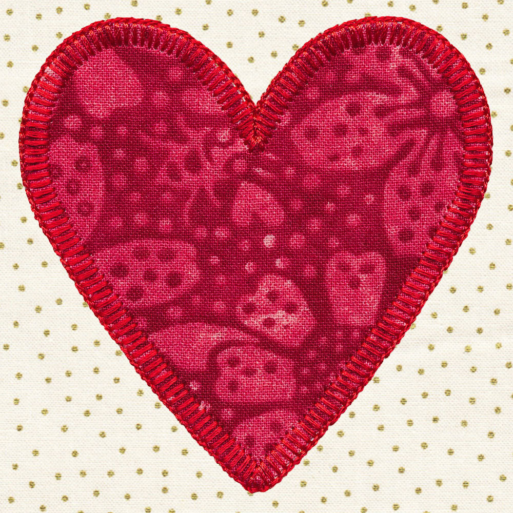 Primitive Americana Heart (Heirloom Applique)