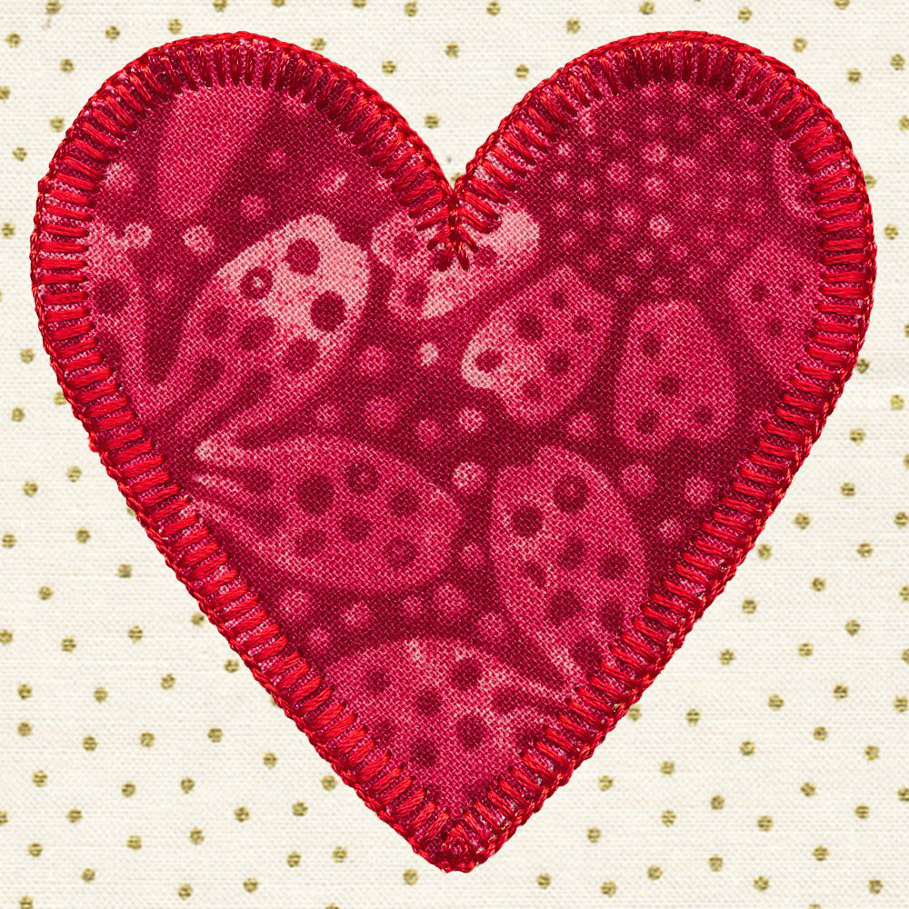 Primitive Americana Heart (Heirloom Applique)