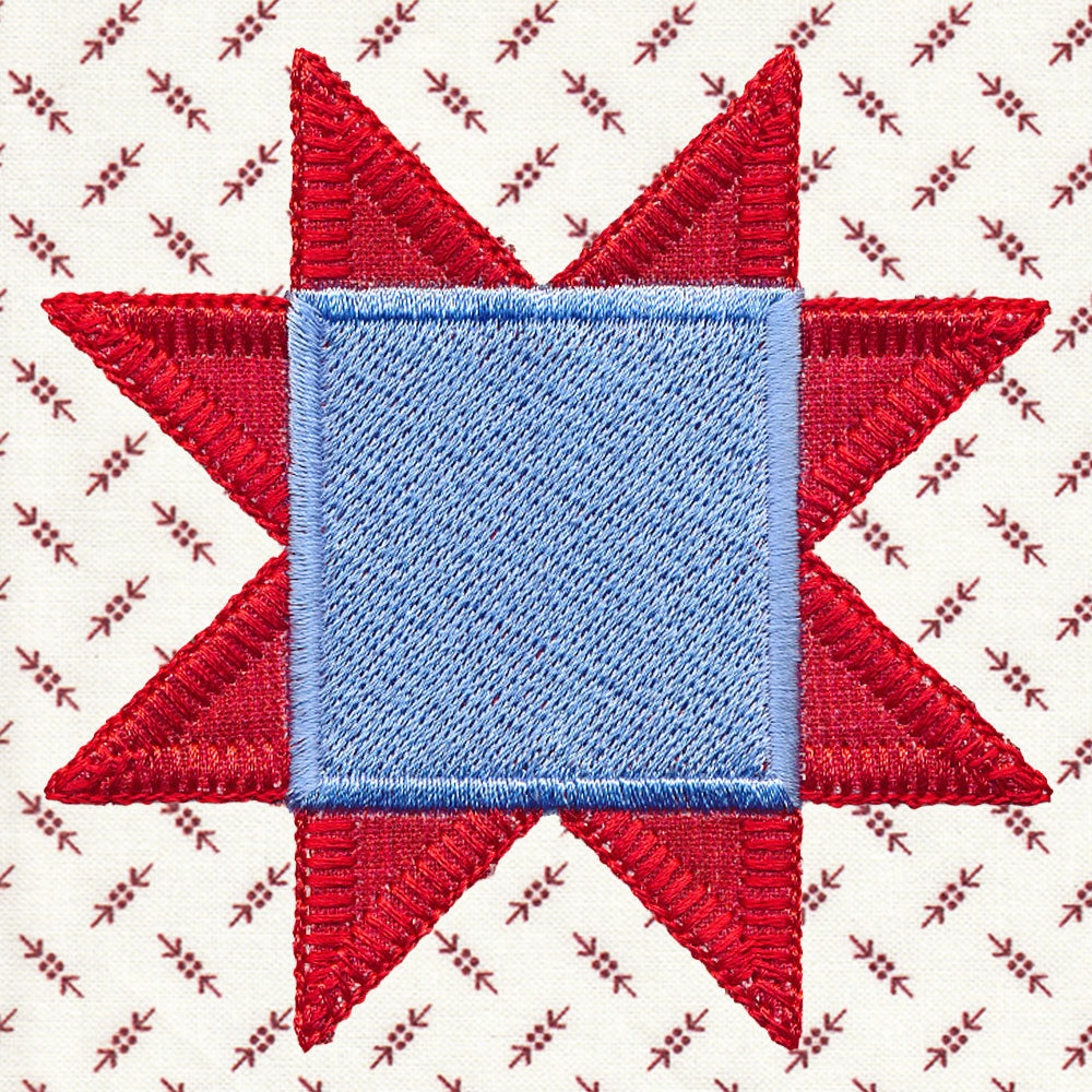 Primitive Americana Quilt Star (Heirloom Applique)