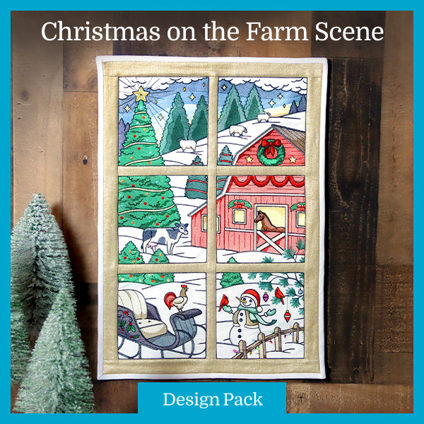 A Christmas on the Farm Scene Design Pack