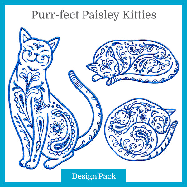 Purr-fect Paisley Kitty Design Pack