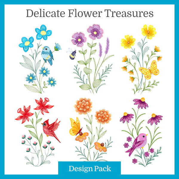 A Delicate Flower Treasures Design Pack